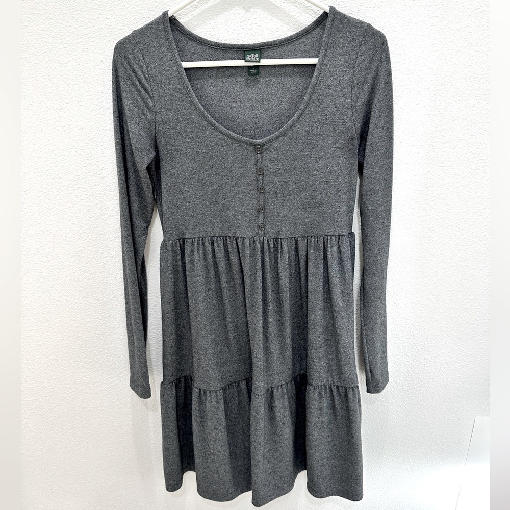wild fable gray long sleeve dress size S